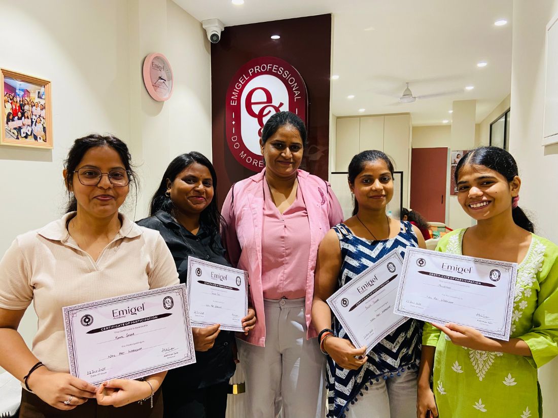 Sea Shell Nail Art Workshop at Emigel Academy – Adding Ocean-Inspired Elegance