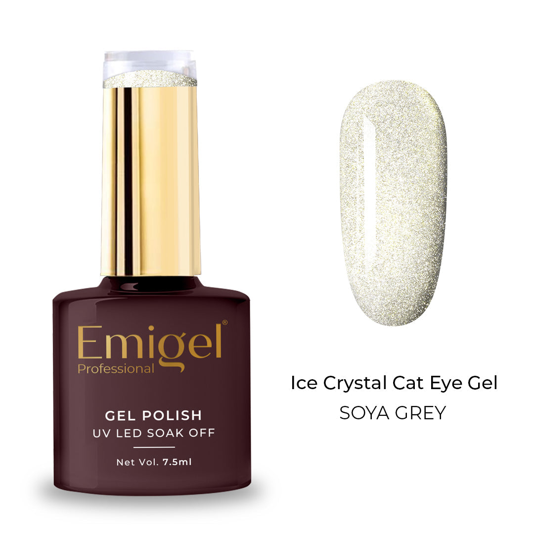 Emigel - Ice Crystal Cat Eye Gel Polish - Soya Grey - 002