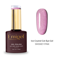 Emigel - Ice Crystal Cat Eye Gel Polish - Smokey Pink - 006